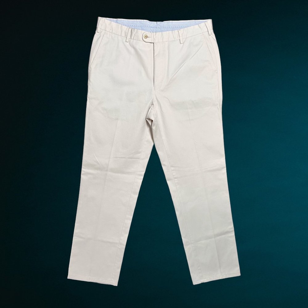 Peter Millar 100% Pima Cotton Golf Casual Men's Pants Light Beige 36x34